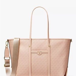 Extra Large Michael Kors Blush/Pink Weekender tote Bag
